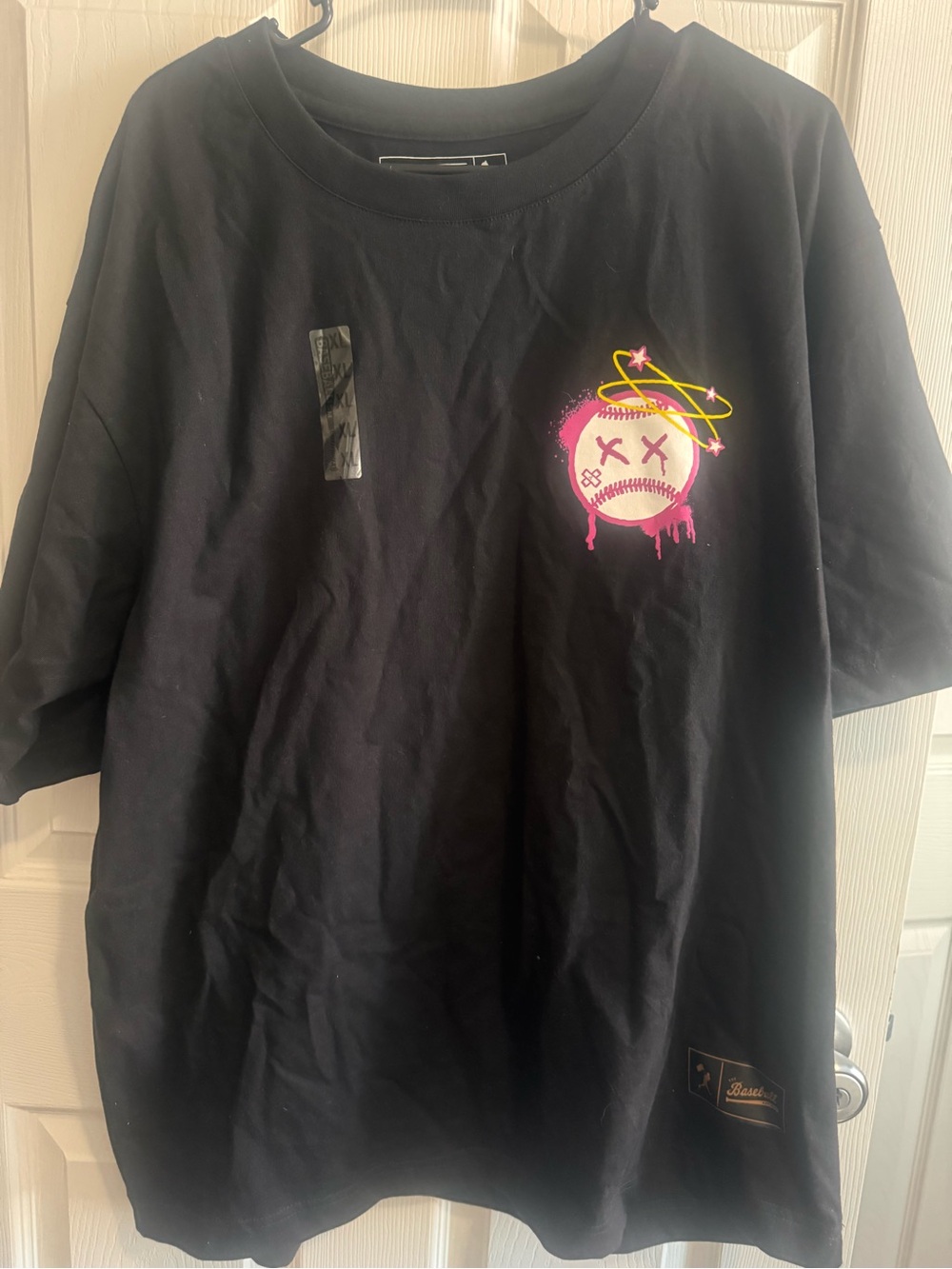 The Baseball Bat Bros Black Tee with Gold Logo
